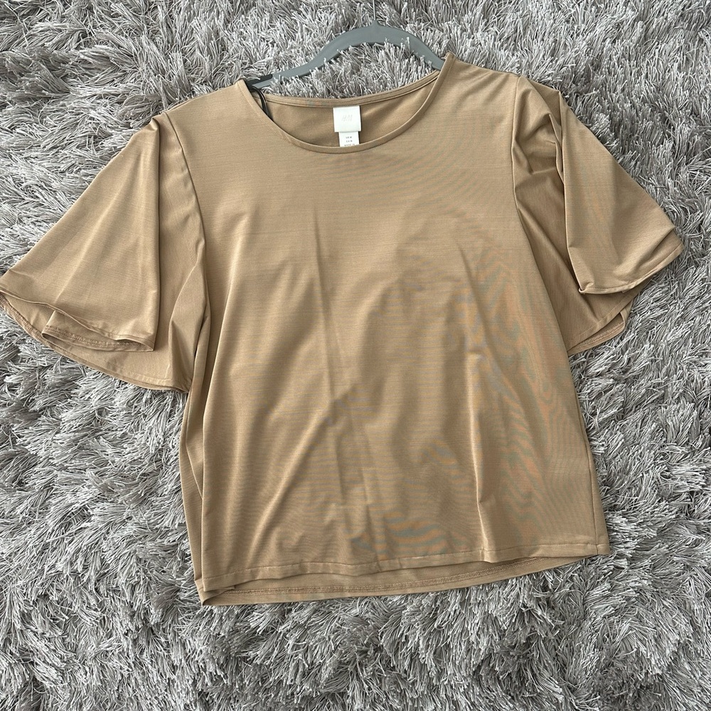 Brown blouse top